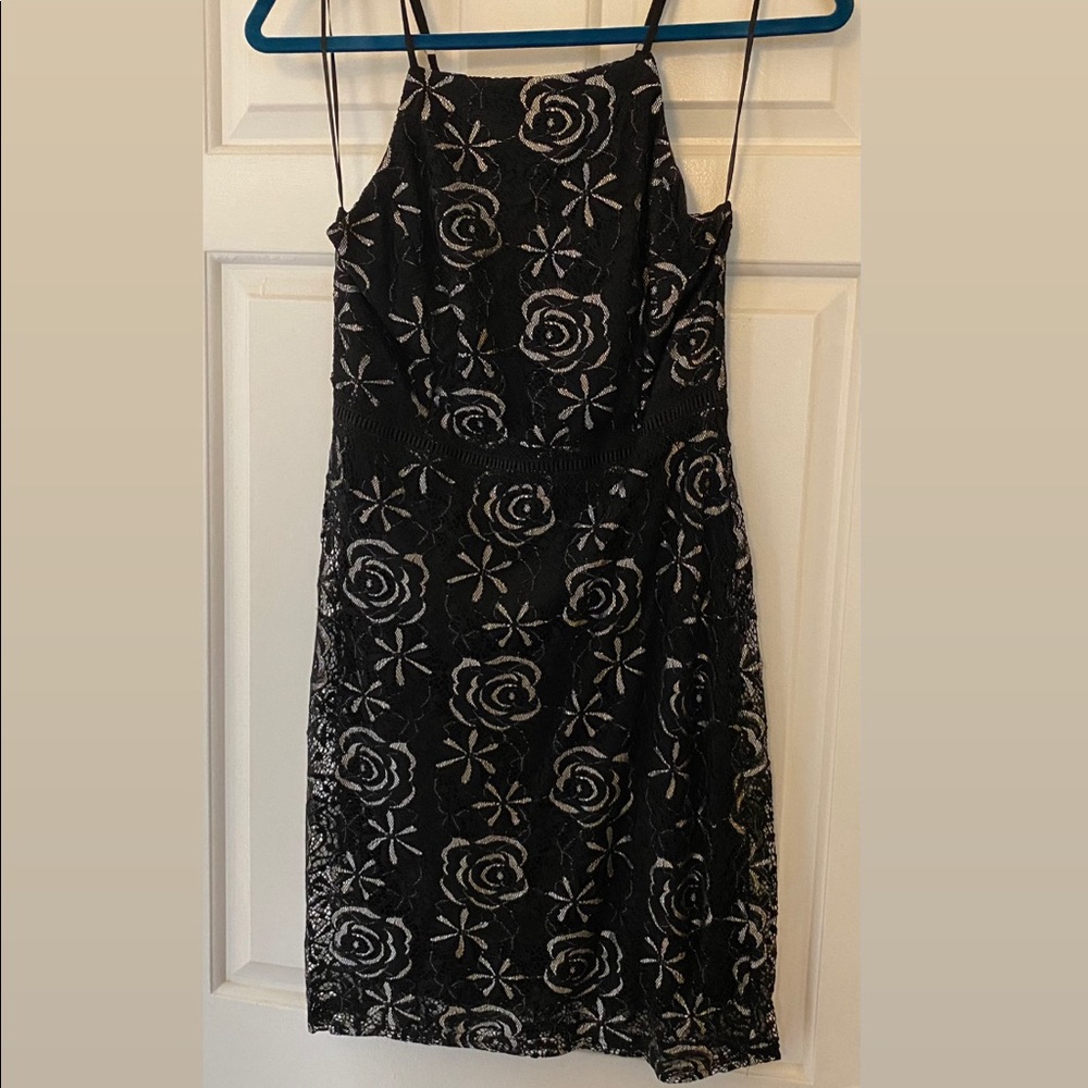 Francesca Black/Silver Dress, Size M